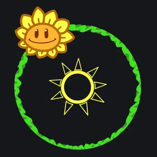 PVZ  Sun Flower (Solar Flare Crosshair)