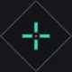 rainbow cyan custom crosshair