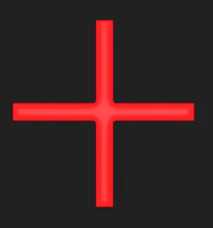 red black custom crosshair