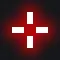 red and white custom crosshair