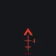 Red chevron red custom crosshair