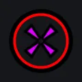Red Circle Pink X red custom crosshair