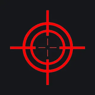 red crosshair