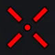 Red crosshair