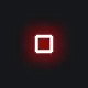 Red Glow Square white custom crosshair