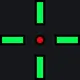 Red/Green Pro green custom crosshair