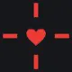 Red Heart red custom crosshair