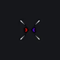 red + purple white custom crosshair