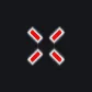 red + white cross custom crosshair