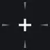 Roblox Rivals white custom crosshair