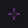 Round purple purple custom crosshair