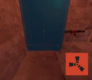 Rust Ruler - Placement Helper red custom crosshair