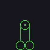sda green animated custom crosshair