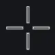 Simple white custom crosshair