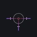 simple efficasse purple custom crosshair