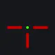 SImple topless red custom crosshair