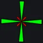 six green custom crosshair