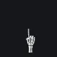 Skeleton Hand white custom crosshair