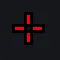 Small open colored Cross red custom crosshair