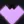 Small Purple Heart purple custom crosshair
