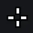 Small White Cross v2 white custom crosshair