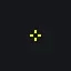 small yellow yellow custom crosshair