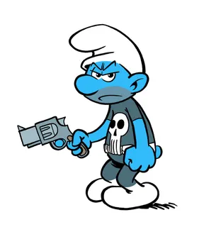smurf white custom crosshair