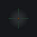 soft orange center orange custom crosshair