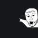 soyjak pointing white custom crosshair