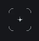 Square white custom crosshair