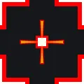 Square (Fortnite) red custom crosshair