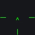 Static Green T-Chevron green custom crosshair