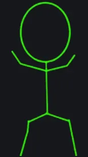 Stickman green custom crosshair
