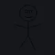 Stickman black custom crosshair