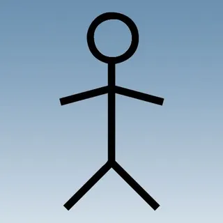 stickman blue custom crosshair