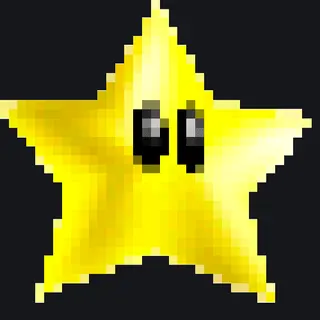Super Mario Star yellow animated custom crosshair
