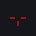 T-shaped red custom crosshair