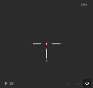 T-shaped black custom crosshair