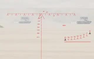 T72B3/Sprut Squad white custom crosshair