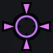 Tactical purple custom crosshair