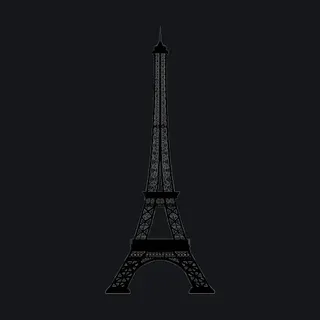 The Eiffel Tower white custom crosshair