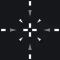 THE PROFI white custom crosshair