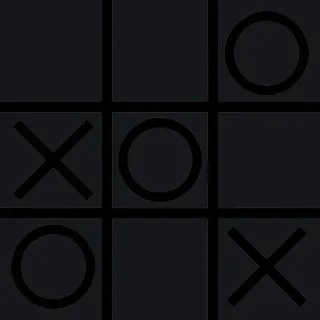 tic-tac-toe black custom crosshair
