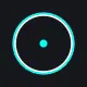 Tiffany circle cyan custom crosshair