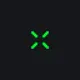 Tilted Cross green custom crosshair