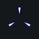 tri cross blue white custom crosshair