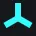 triangle cyan custom crosshair