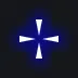 Triangle Blue white custom crosshair