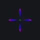 Trickster Knives DBD blue custom crosshair