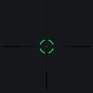 Trijicon VCOG 1-6x .308 BDC Green green custom crosshair